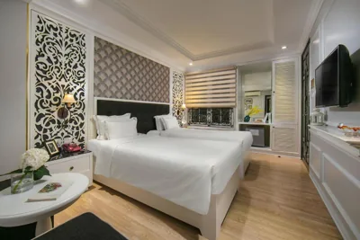 Deluxe-kamer met 2 aparte bedden — Lavender Central Hotel & Spa Hanoi
